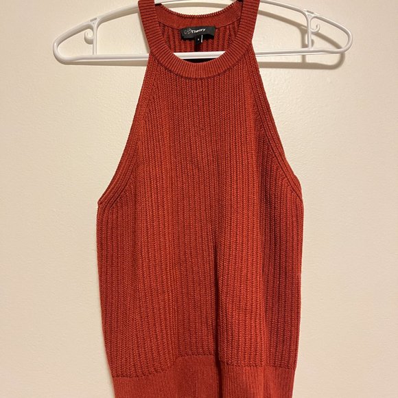 Theory | Rust Knit Tank Top - Picture 2 of 3